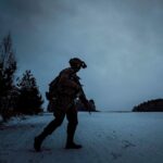 27.12.2021. Granica polsko-białoruska. Patrole WOT / DWOT