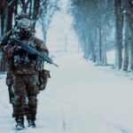 27.12.2021. Granica polsko-białoruska. Patrole WOT / DWOT