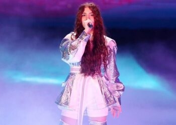 19.12.2021. Paryż. Eurowizja Junior 2021. Na zdjęciu: Maléna z Armenii / Eurovision