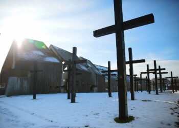 22.01.2021. Michniów. Mauzoleum Martyrologii Wsi Polskiej / Wiktor Taszłow / Radio Kielce