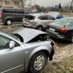 05.01.2022. Kielce. Wypadek na skrzyżowaniu ulicy Jagiellońskiej i Kołłątaja w Kielcach / Wiktor Taszłow / Radio Kielce