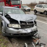 05.01.2022. Kielce. Wypadek na skrzyżowaniu ulicy Jagiellońskiej i Kołłątaja w Kielcach / Wiktor Taszłow / Radio Kielce