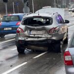 05.01.2022. Kielce. Wypadek na skrzyżowaniu ulicy Jagiellońskiej i Kołłątaja w Kielcach / Wiktor Taszłow / Radio Kielce