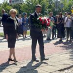 04.07.2021. Kielce. Marsz Pamięci. Na zdjęciu (od lewej): 3.	Dorota Koczwańska- Kalita, naczelnik delegatury IPN w Kielcach i Filip Musiał, dyrektor oddziału IPN w Krakowie / Paulina Michta / Radio Kielce
