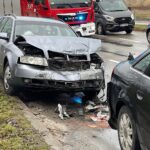 05.01.2022. Kielce. Wypadek na skrzyżowaniu ulicy Jagiellońskiej i Kołłątaja w Kielcach / Wiktor Taszłow / Radio Kielce