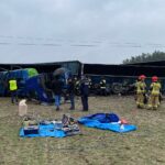 05.01.2022. Gołuchów. Zderzenie samochodu ciężarowego z pociągiem / Wiktor Taszłow / Radio Kielce
