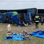 05.01.2022. Gołuchów. Zderzenie samochodu ciężarowego z pociągiem / Wiktor Taszłow / Radio Kielce