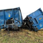 05.01.2022. Gołuchów. Zderzenie samochodu ciężarowego z pociągiem / Wiktor Taszłow / Radio Kielce