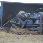 05.01.2022. Gołuchów. Zderzenie samochodu ciężarowego z pociągiem / Wiktor Taszłow / Radio Kielce