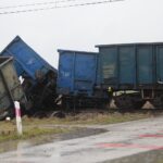05.01.2022. Gołuchów. Zderzenie samochodu ciężarowego z pociągiem / Wiktor Taszłow / Radio Kielce