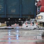 05.01.2022. Gołuchów. Zderzenie samochodu ciężarowego z pociągiem / Wiktor Taszłow / Radio Kielce