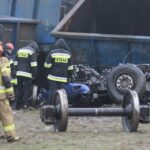 05.01.2022. Gołuchów. Zderzenie samochodu ciężarowego z pociągiem / Wiktor Taszłow / Radio Kielce