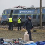 05.01.2022. Gołuchów. Zderzenie samochodu ciężarowego z pociągiem / Wiktor Taszłow / Radio Kielce