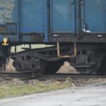 05.01.2022. Gołuchów. Zderzenie samochodu ciężarowego z pociągiem / Wiktor Taszłow / Radio Kielce