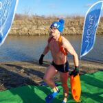 15.01.2022. Sandomierz. Zimowa przeprawa Wisły wpław / Anna Głąb / Radio Kielce