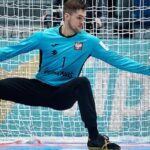 16.01.2022. Bratysława, Słowacja. Mistrzostwa Europy piłkarzy ręcznych: mecz Białoruś - Polska. Na zdjęciu: Mateusz Kornecki / PAP/Adam Warżawa