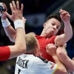 18.01.2022. Bratysława, Słowacja. Mistrzostwa Europy piłkarzy ręcznych. Mecz grupy D: Polska - Niemcy. Na zdjęciu: Michał Olejniczak / PAP/Adam Warżawa