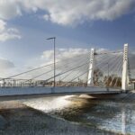 Ostrowiec Świętokrzyski - wizualizacja nowego mostu na rzece Kamiennej / UM Ostrowiec Świętokrzyski