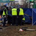 31.01.2022 Droga S86. Dachowanie pojazdu osobowego / Policja Śląska