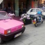 2021 r. Zlot w Fabryce Wódek Koneser i Tesia przy Fiatach Panda I / archiwum Tomasza Ogieniewskiego