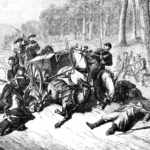 8 sierpnia 1863 roku. Bitwa pod Żyrzynem / źródło: ilustracja anonimowa, Journal Universel; Wikimedia Commons