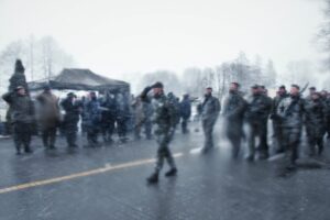 30.01.2022. Sandomierz. Przysięga i promocje na pierwszy stopień podoficerski żołnierzy 10 ŚBOT / ppor. Daniel Woś / ŚBOT