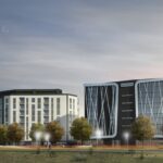 Wizualizacja bloków na rogu ulicy Tarnowskiej i Bohaterów Warszawy / KielBud