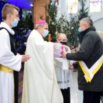 02.01.2022. Gorzyce. Diecezjalne spotkanie rodzin. Na zdjęciu (w środku): Krzysztof Nitkiewicz - biskup sandomierski / ks. Grzegorz Słodkowski