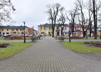 07.01.2021. Końskie. Rynek / Magdalena Galas-Klusek / Radio Kielce