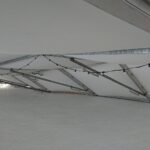 30.01.2021. Bałtów. Zawalona część dachu nad lodowiskiem / Anna Głąb / Radio Kielce