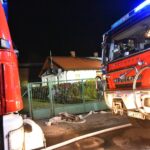 17.11.2021. Włoszczowa. Pożar domu przy ulicy 1 Maja / Magdalena Galas-Klusek / Radio Kielce