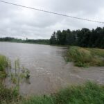 06.08.2021. Solec-Zdrój. Ulewne deszcze zalały ulice i pola / Marta Gajda / Radio Kielce