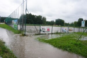 06.08.2021. Solec-Zdrój. Ulewne deszcze zalały ulice i pola / Marta Gajda / Radio Kielce