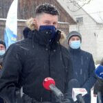 08.02.2021. Miechów. Podpisanie umowy z wykonawcą projektu i budowy odcinka drogi ekspresowej S7 prowadzącej od Krakowa do granicy z województwem świętokrzyskim. Na zdjęciu: Jacek Smółka - wicemarszałek województwa małopolskiego / Ewa Pociejowska-Gawęda / Radio Kielce