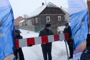 08.02.2021. Miechów. Podpisanie umowy z wykonawcą projektu i budowy odcinka drogi ekspresowej S7 prowadzącej od Krakowa do granicy z województwem świętokrzyskim / Ewa Pociejowska-Gawęda / Radio Kielce