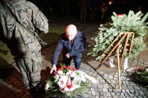 01.09.2021. Kielce. Uroczystości z okazji rocznicy wybuchu II wojny światowej. Na zdjęciu: Rafał Nowak - wicewojewoda świętokrzyski / Kamil Król / Radio Kielce