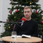 02.01.2022. Studio Polityczne Radia Kielce. Na zdjęciu: Mateusz Kołodziejczyk - Polskie Stronnictwo Ludowe / Sebastian Kalwat / Radio Kielce