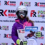 22.01.2022. Krajno. Zawody Narciarskie o Puchar Radia Kielce. Na zdjęciu: Nadia Zawadzka (grupa 1K - do 9 lat) / Marek Wtorek / Radio Kielce