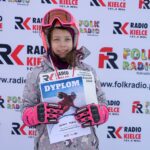 22.01.2022. Krajno. Zawody Narciarskie o Puchar Radia Kielce. Na zdjęciu: Liliana Plach (grupa 1K - do 9 lat) / Marek Wtorek / Radio Kielce