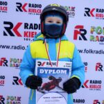 22.01.2022. Krajno. Zawody Narciarskie o Puchar Radia Kielce. Na zdjęciu: Mateusz Wojnowski (grupa 1M - do 9 lat) / Marek Wtorek / Radio Kielce