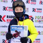 22.01.2022. Krajno. Zawody Narciarskie o Puchar Radia Kielce. Na zdjęciu: Leon Nowogrodzki (grupa 1M - do 9 lat) / Marek Wtorek / Radio Kielce