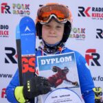 22.01.2022. Krajno. Zawody Narciarskie o Puchar Radia Kielce. Na zdjęciu: Filip Soprych (grupa 2M - 10-13 lat) / Marek Wtorek / Radio Kielce