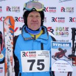 22.01.2022. Krajno. Zawody Narciarskie o Puchar Radia Kielce. Na zdjęciu: Kazimierz Ziętarski (4M - powyżej 17 lat) / Marek Wtorek / Radio Kielce