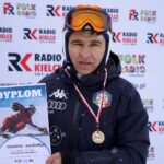 22.01.2022. Krajno. Zawody Narciarskie o Puchar Radia Kielce. Na zdjęciu: Sylwester Kuliński (4M - powyżej 17 lat) / Marek Wtorek / Radio Kielce
