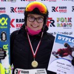 22.01.2022. Krajno. Zawody Narciarskie o Puchar Radia Kielce. Na zdjęciu: Małgorzata Góźdź (4K - powyżej 17 lat) / Marek Wtorek / Radio Kielce