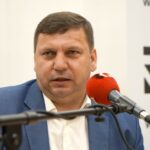 23.01.2022. Kielce. Studio Polityczne Radia Kielce. Na zdjęciu: Michał Skotnicki - PSL / Kamil Król / Radio Kielce