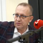 23.01.2022. Kielce. Studio Polityczne Radia Kielce. Na zdjęciu: Krzysztof Sławiński - PO / Kamil Król / Radio Kielce