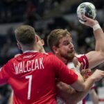 15.01.2022. Słowacja, Bratysława. Mistrzostwa Europy piłkarzy ręcznych: mecz Austria - Polska / PAP/Adam Warżawa