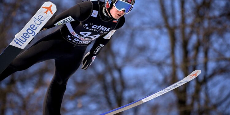 29.01.2022. Willingen. Puchar Świata w skokach narciarskich. Na zdjęciu Marius Lindvik / SASCHA STEINBACH / PAP/EPA