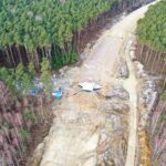 31.01.2022. Budowa linii kolejowej nr 582 Czarnca - Włoszczowa Północna / Jarosław Kubalski / Radio Kielce